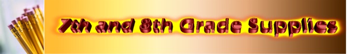 7th 8th supply list banner